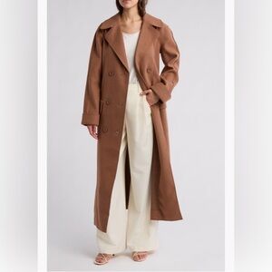 Max Studio Brown Trench Coat